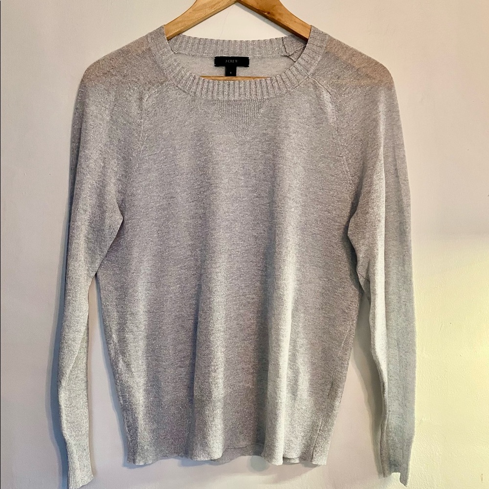 A JCrew sheer lightweight knit top